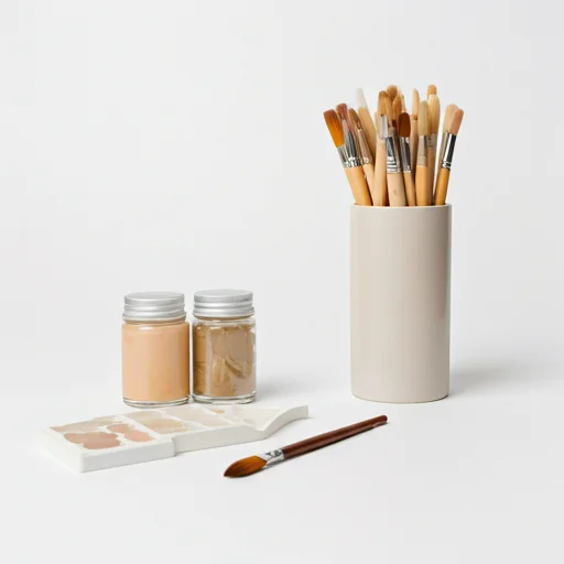 Color swatches and artistic tools